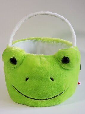 Build a Bear Workshop 🐸Green Frog🐸 Plush Easter Basket NEW